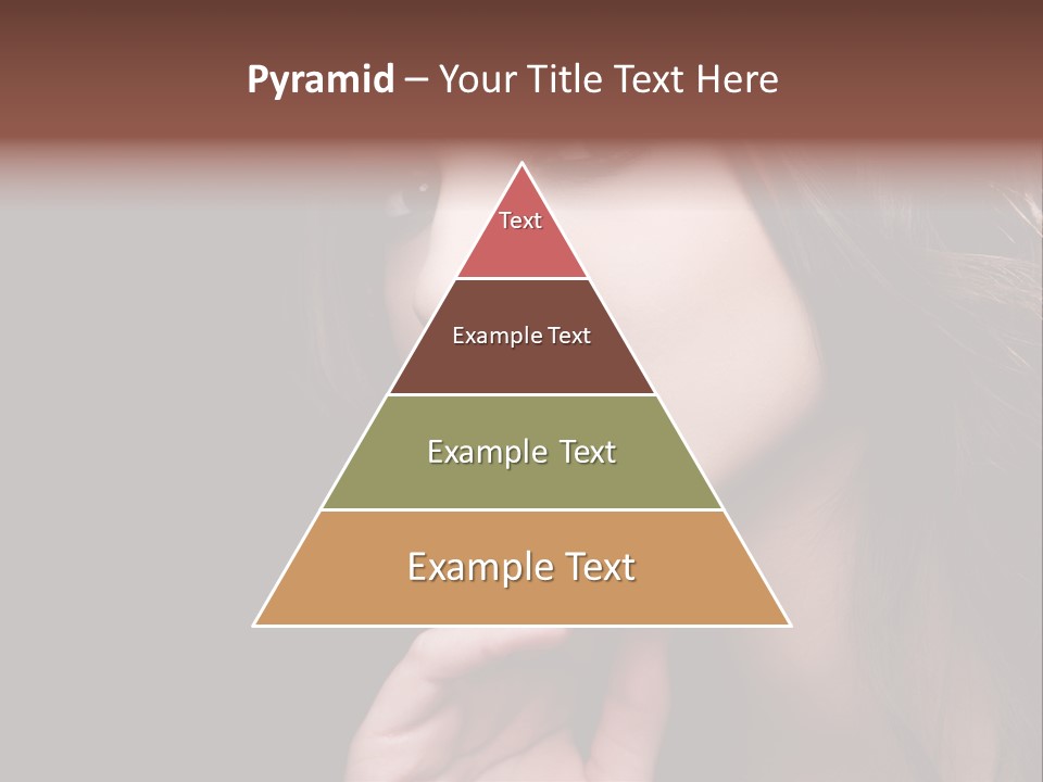 Red Hairstyle Elegant PowerPoint Template