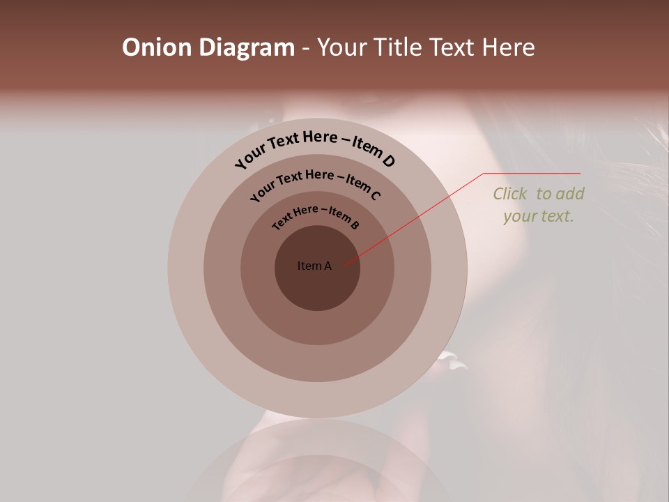 Red Hairstyle Elegant PowerPoint Template