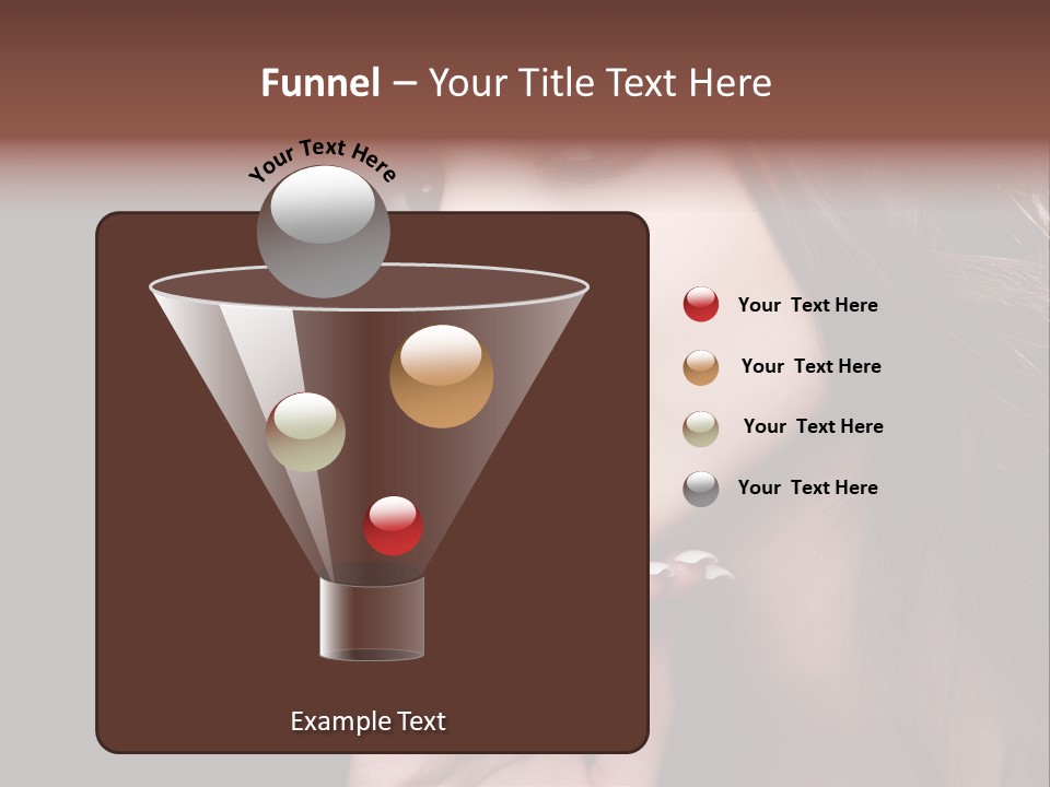 Red Hairstyle Elegant PowerPoint Template