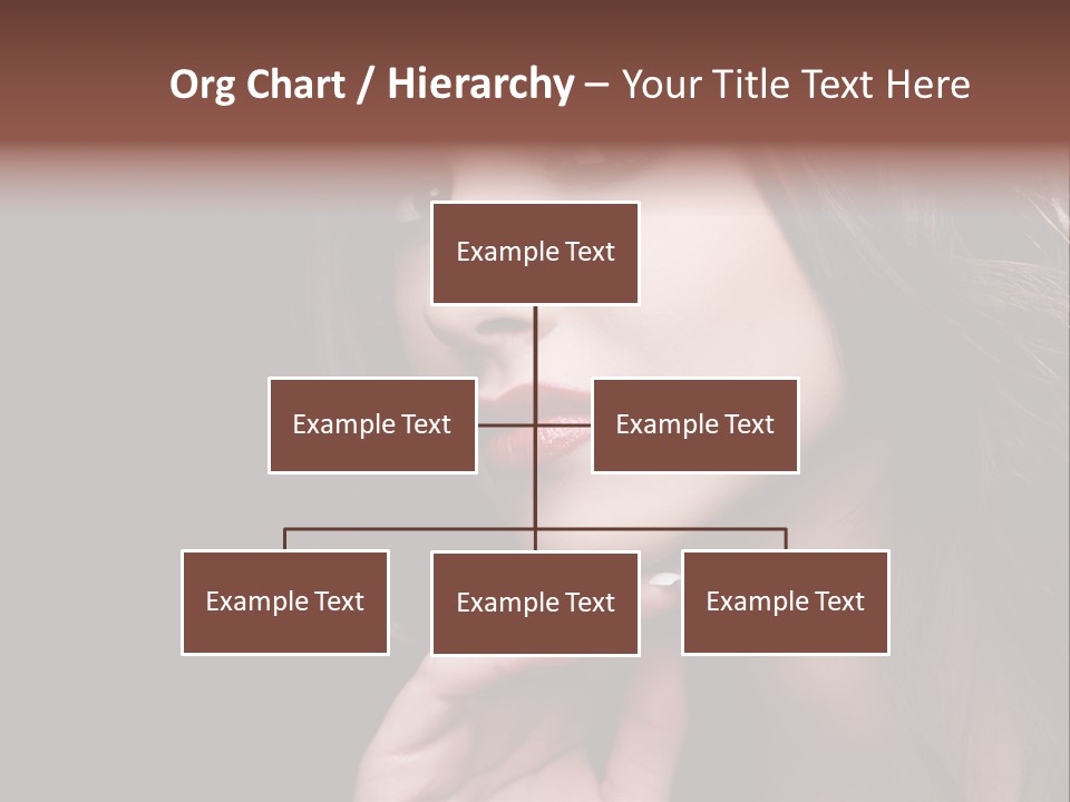 Red Hairstyle Elegant PowerPoint Template