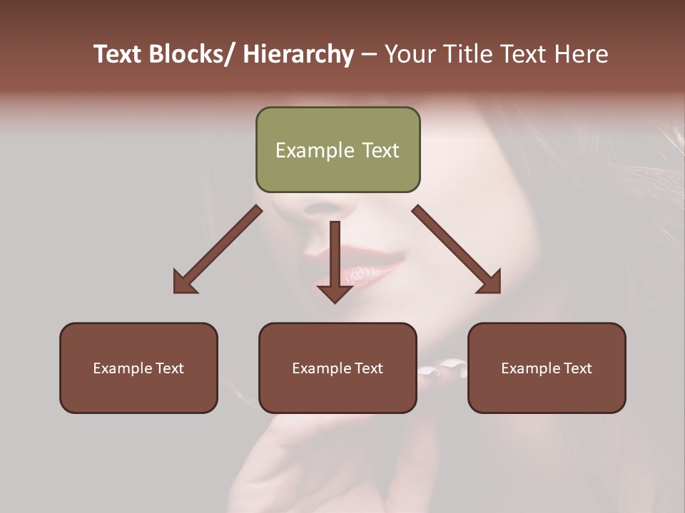 Red Hairstyle Elegant PowerPoint Template