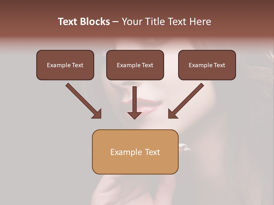 Red Hairstyle Elegant PowerPoint Template