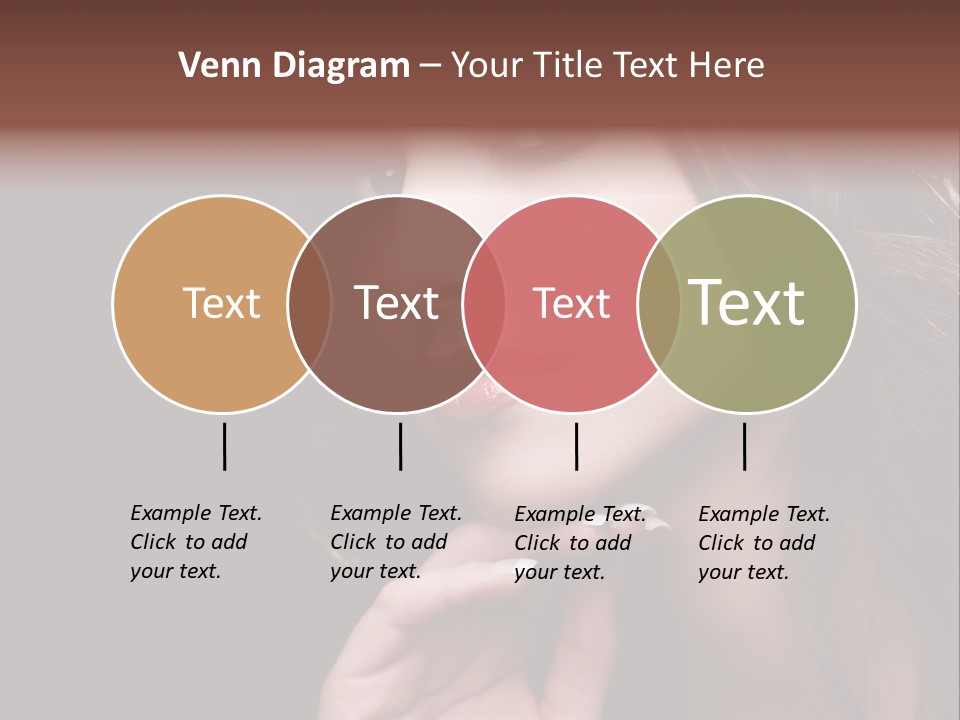 Red Hairstyle Elegant PowerPoint Template