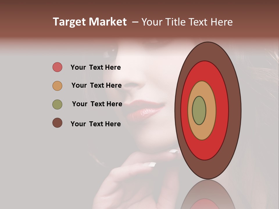 Red Hairstyle Elegant PowerPoint Template