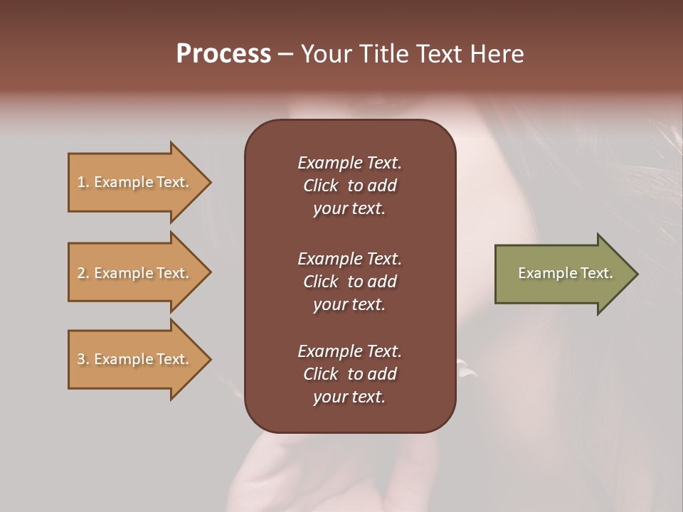 Red Hairstyle Elegant PowerPoint Template