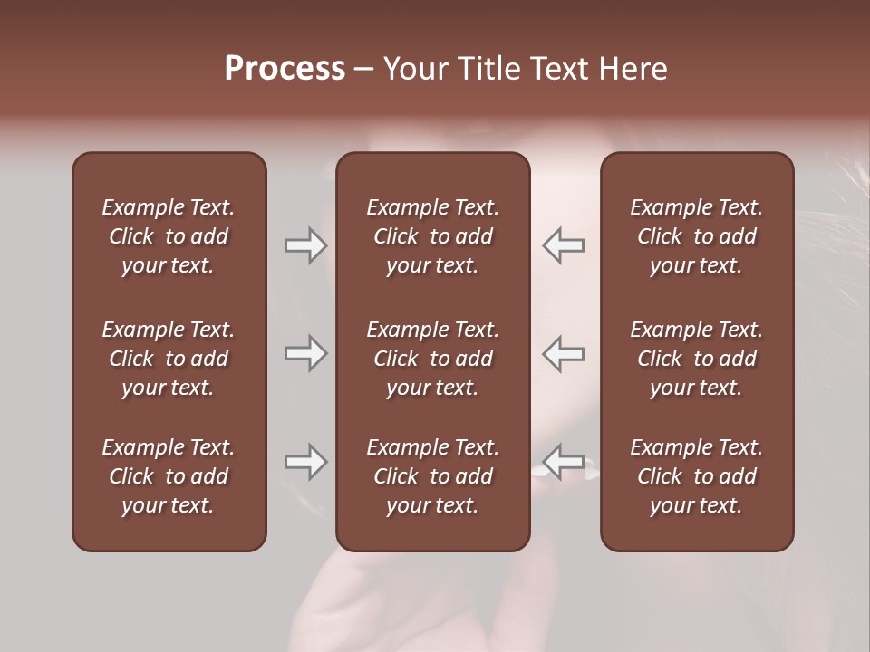 Red Hairstyle Elegant PowerPoint Template