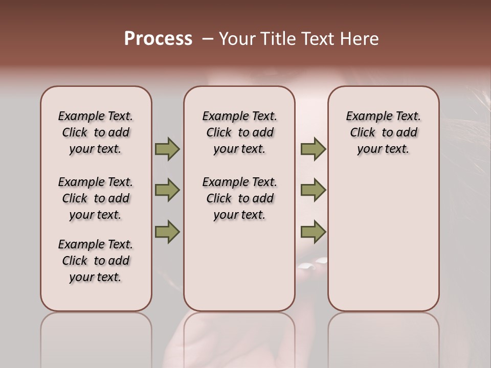 Red Hairstyle Elegant PowerPoint Template