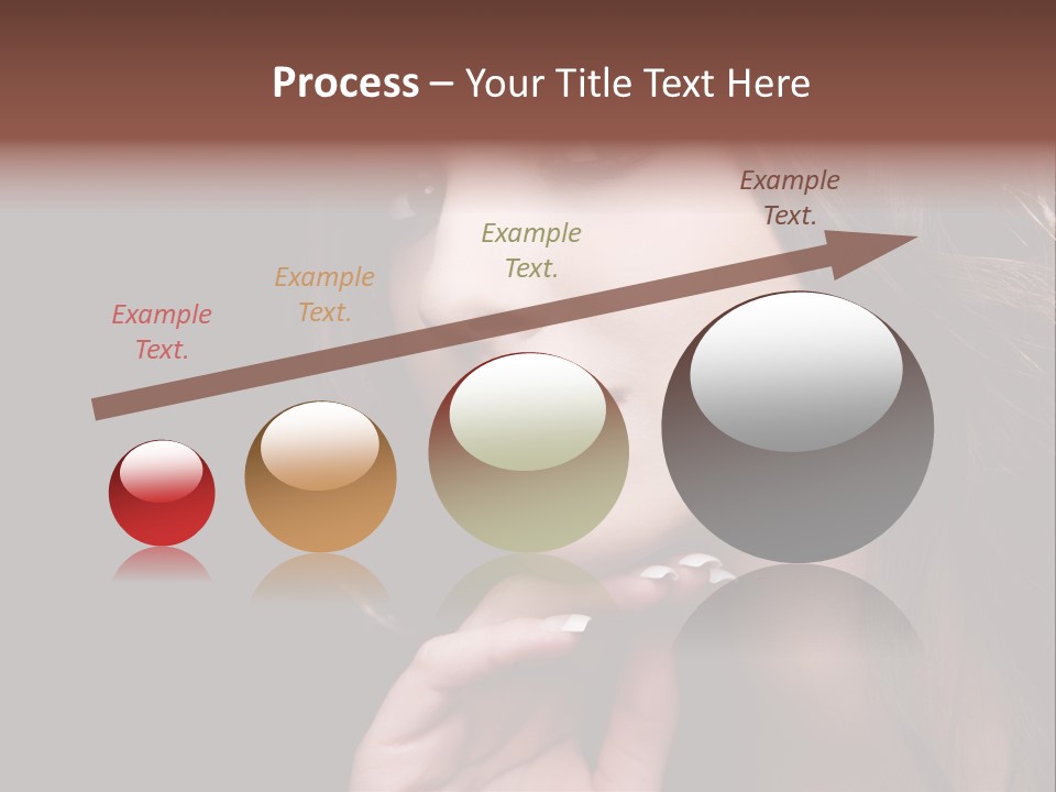 Red Hairstyle Elegant PowerPoint Template