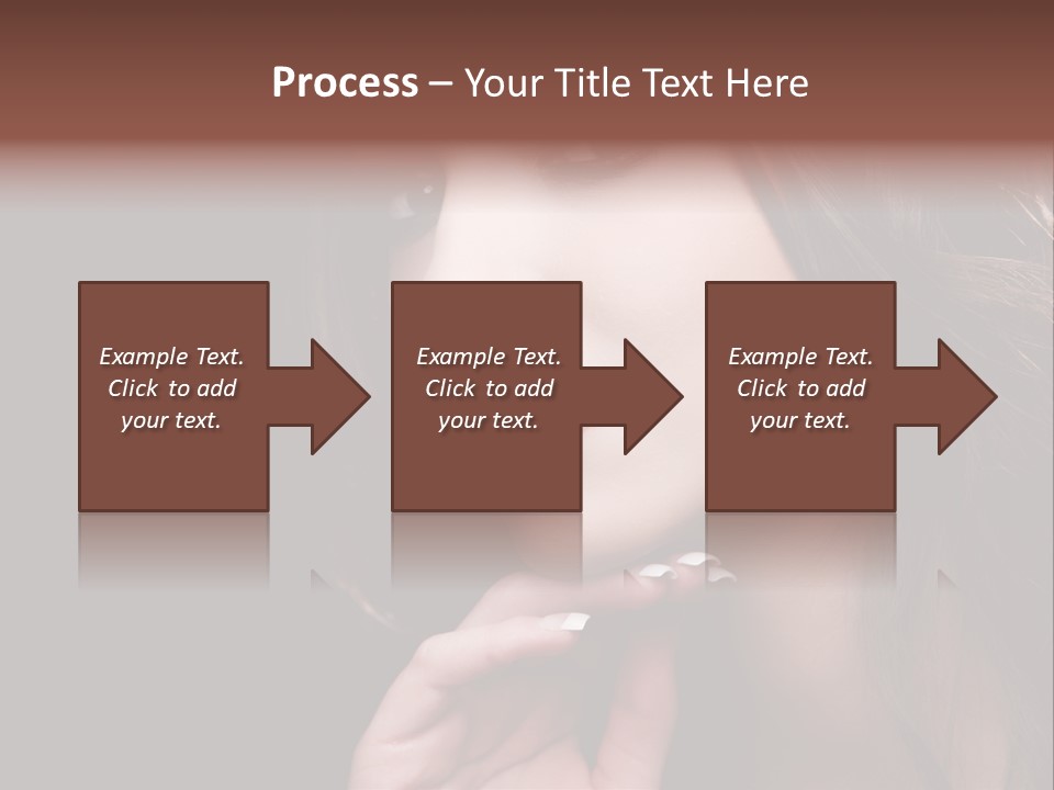 Red Hairstyle Elegant PowerPoint Template