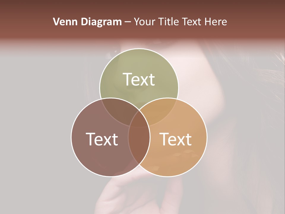 Red Hairstyle Elegant PowerPoint Template