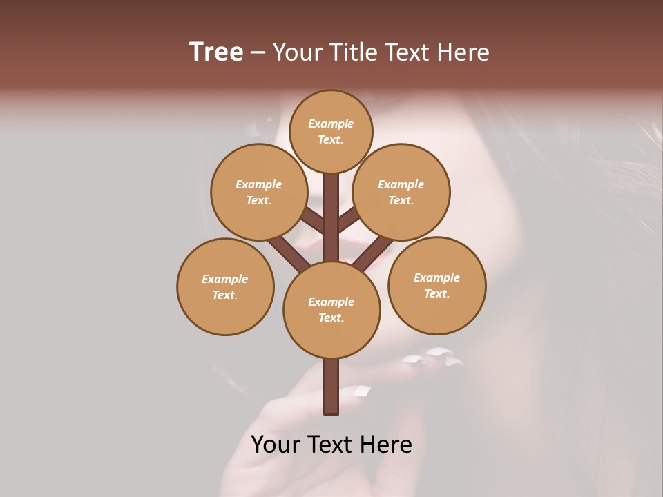 Red Hairstyle Elegant PowerPoint Template