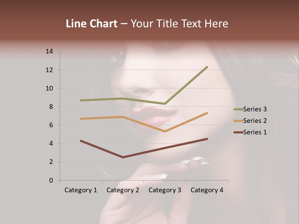 Red Hairstyle Elegant PowerPoint Template