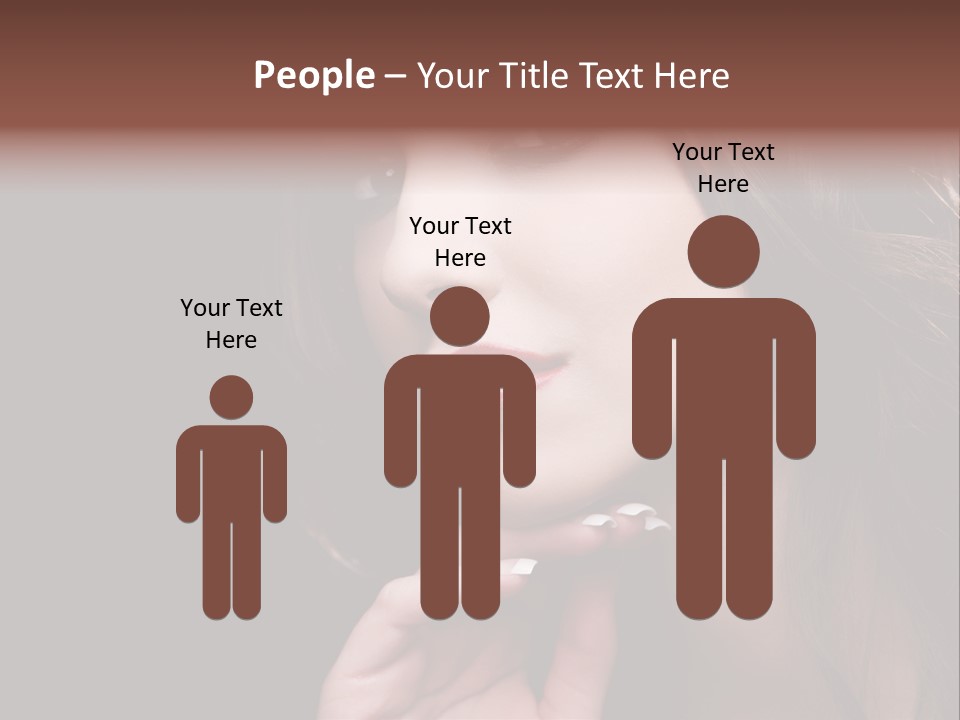 Red Hairstyle Elegant PowerPoint Template