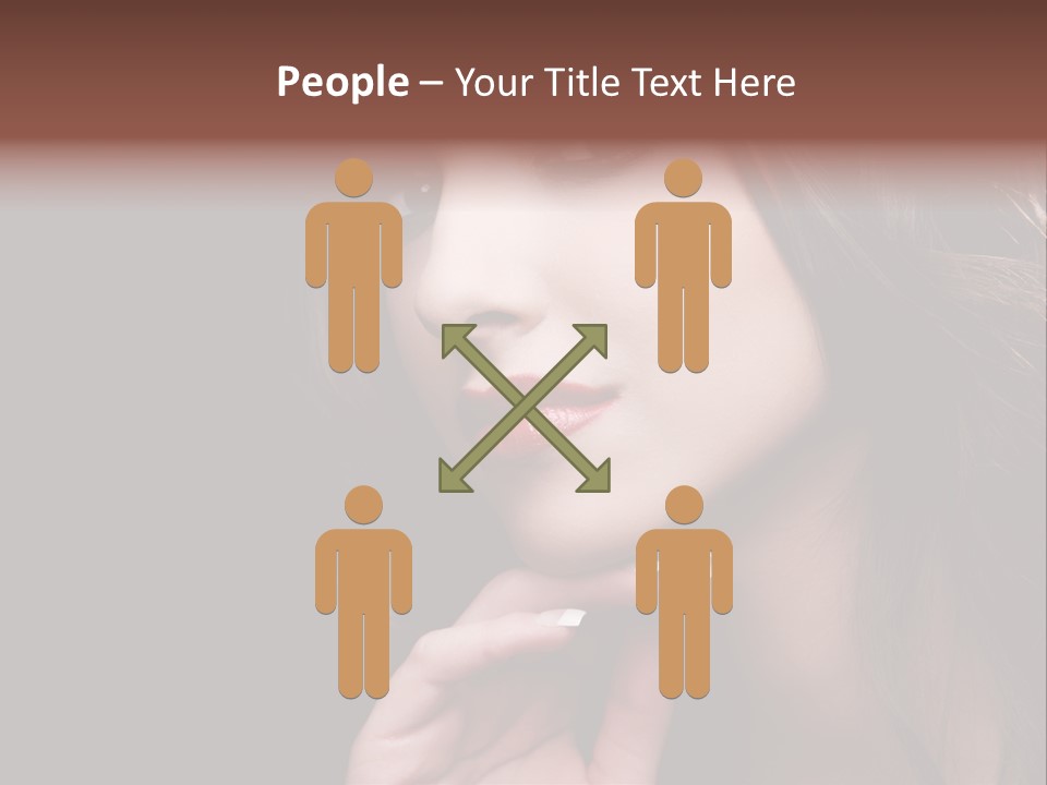 Red Hairstyle Elegant PowerPoint Template