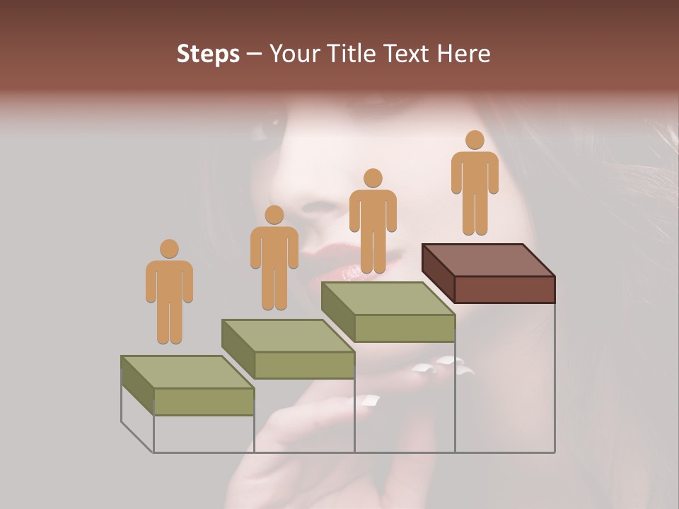 Red Hairstyle Elegant PowerPoint Template