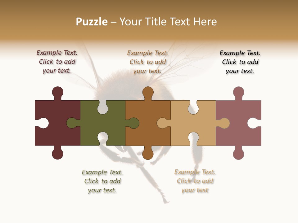 Wing Background Honey PowerPoint Template