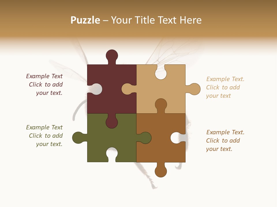 Wing Background Honey PowerPoint Template