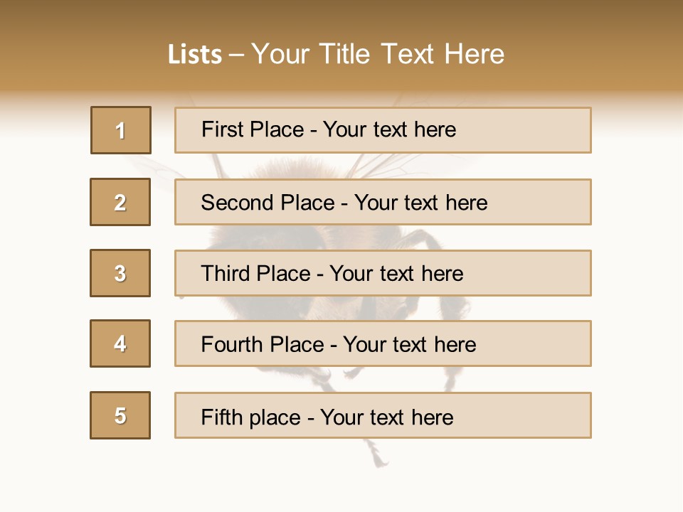 Wing Background Honey PowerPoint Template