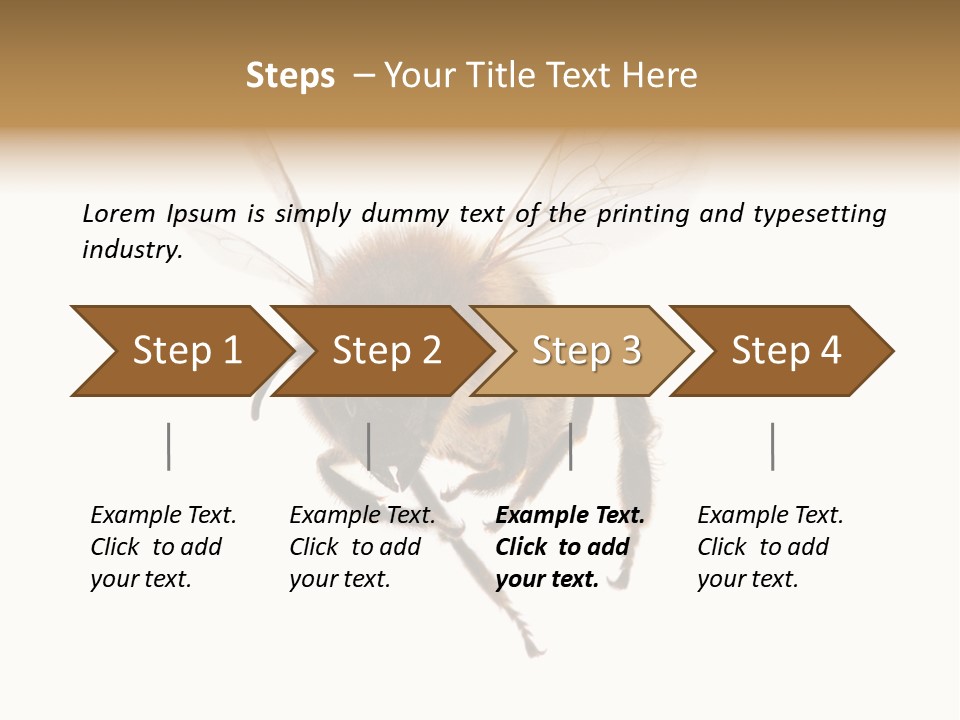 Wing Background Honey PowerPoint Template
