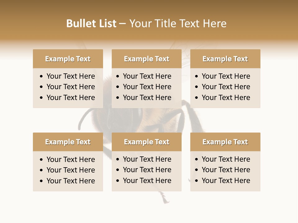 Wing Background Honey PowerPoint Template