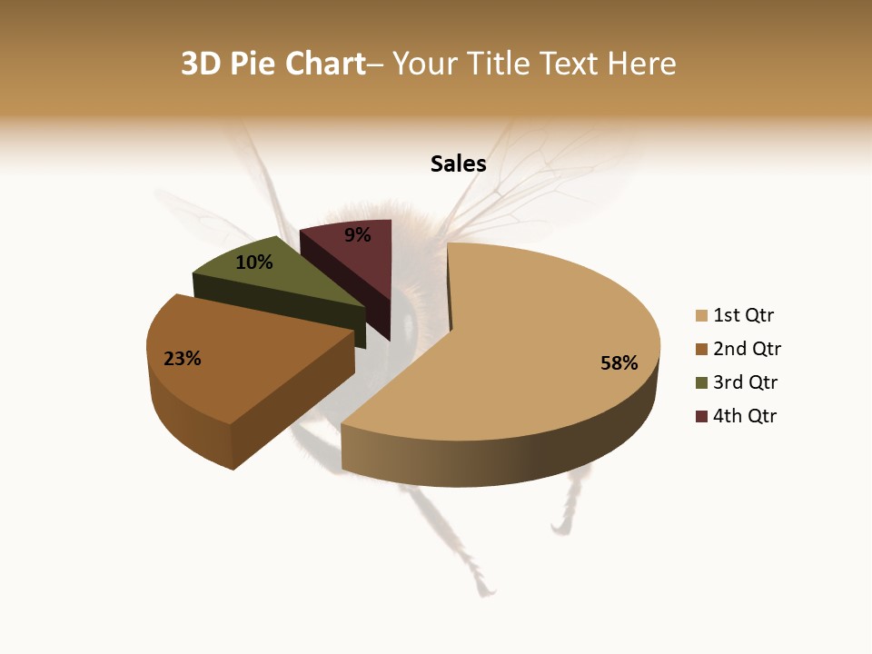 Wing Background Honey PowerPoint Template