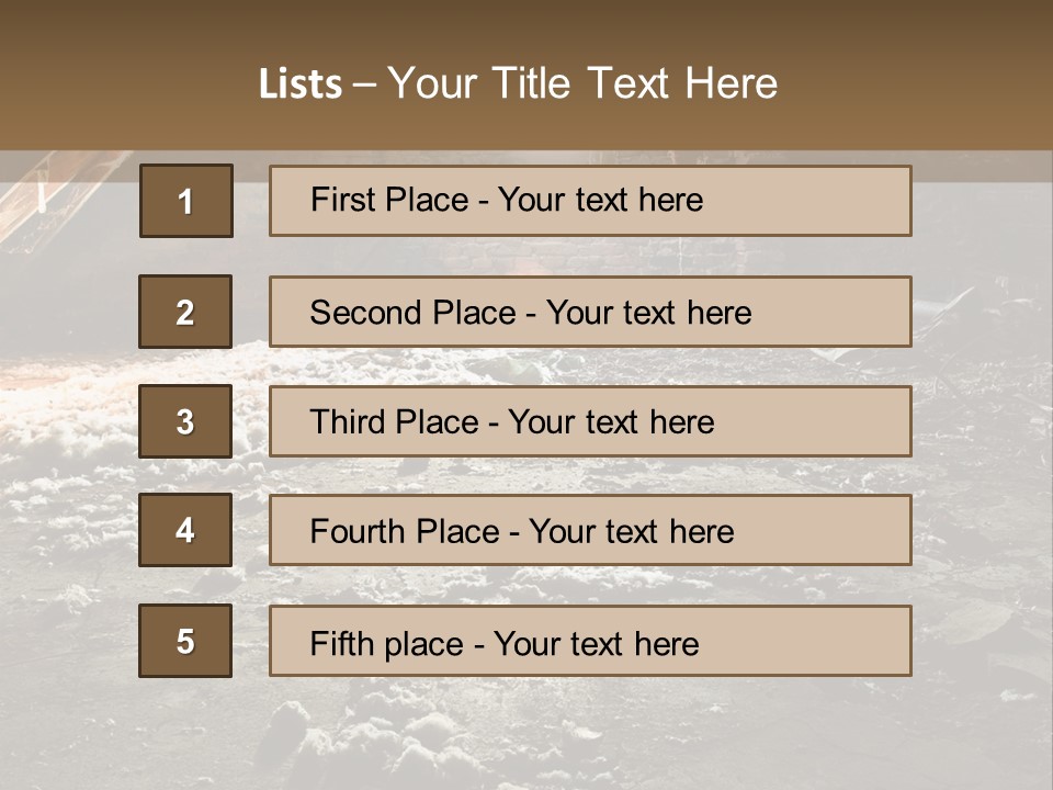 Tile Building Under PowerPoint Template