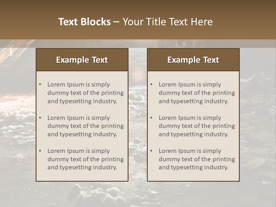 Tile Building Under PowerPoint Template