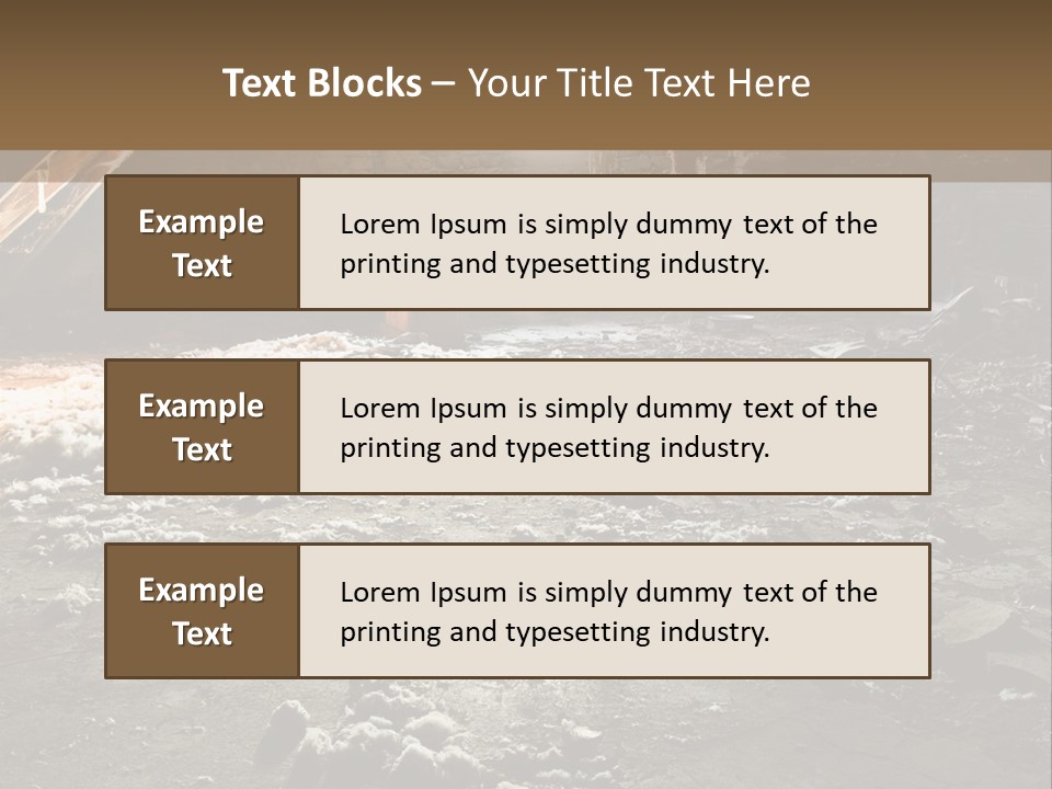 Tile Building Under PowerPoint Template