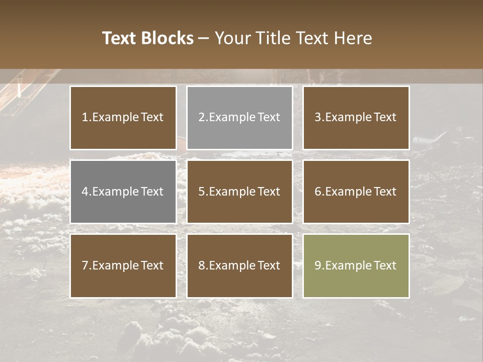 Tile Building Under PowerPoint Template