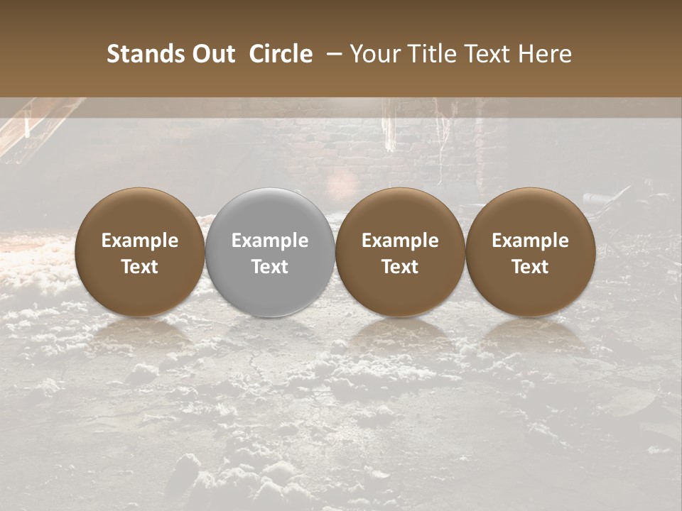 Tile Building Under PowerPoint Template
