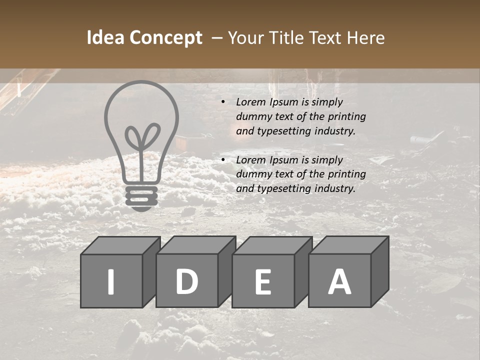 Tile Building Under PowerPoint Template
