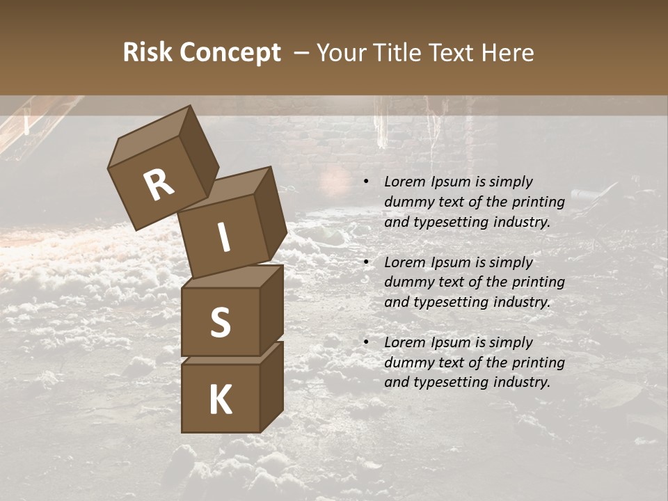 Tile Building Under PowerPoint Template