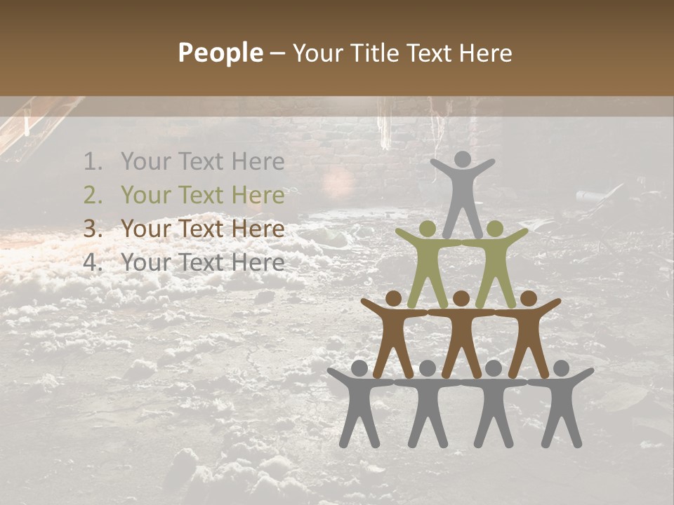 Tile Building Under PowerPoint Template