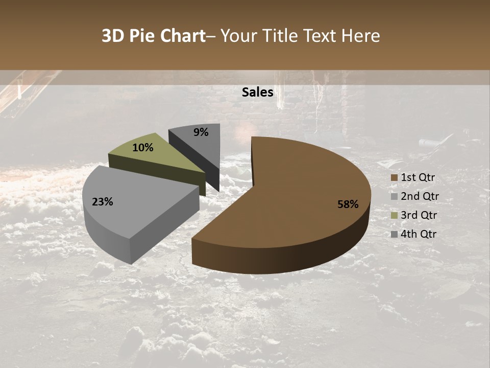 Tile Building Under PowerPoint Template