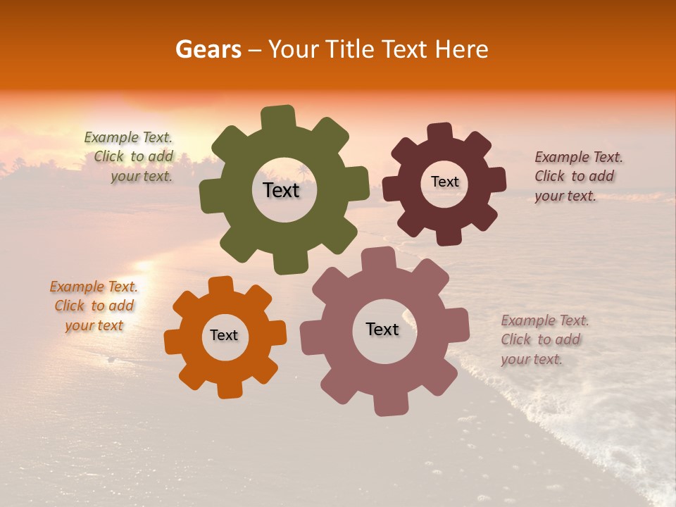 Dusk Travel Lagoon PowerPoint Template