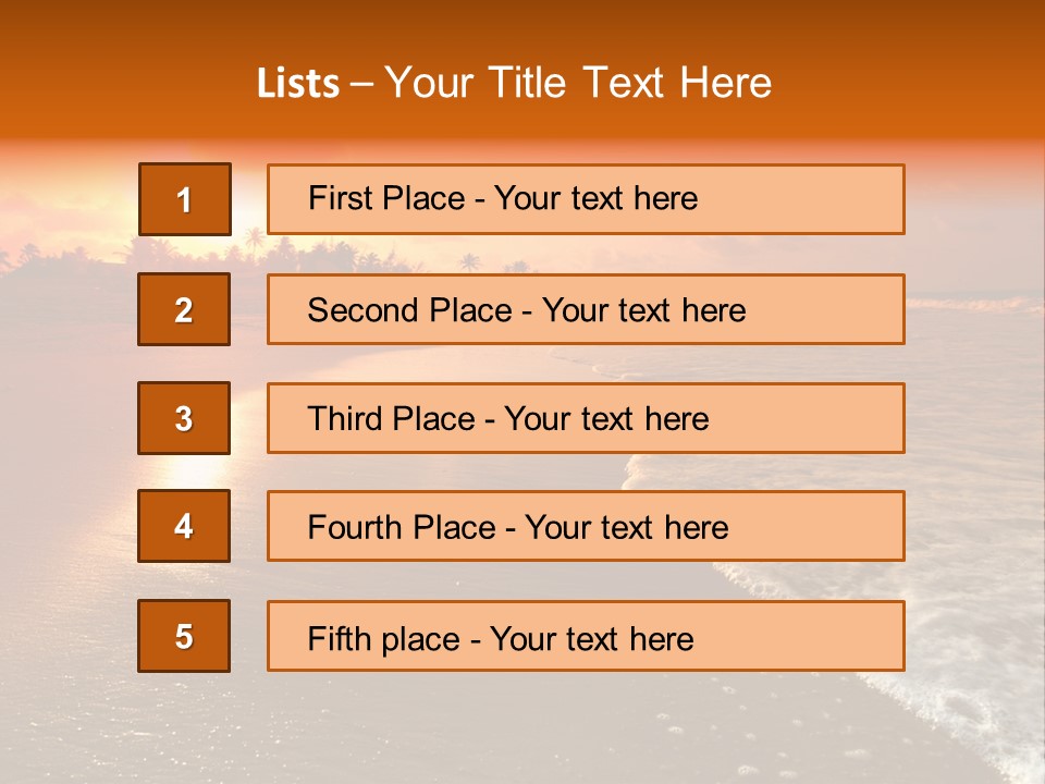 Dusk Travel Lagoon PowerPoint Template
