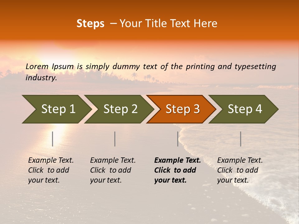 Dusk Travel Lagoon PowerPoint Template