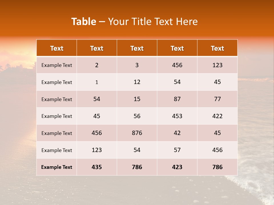 Dusk Travel Lagoon PowerPoint Template