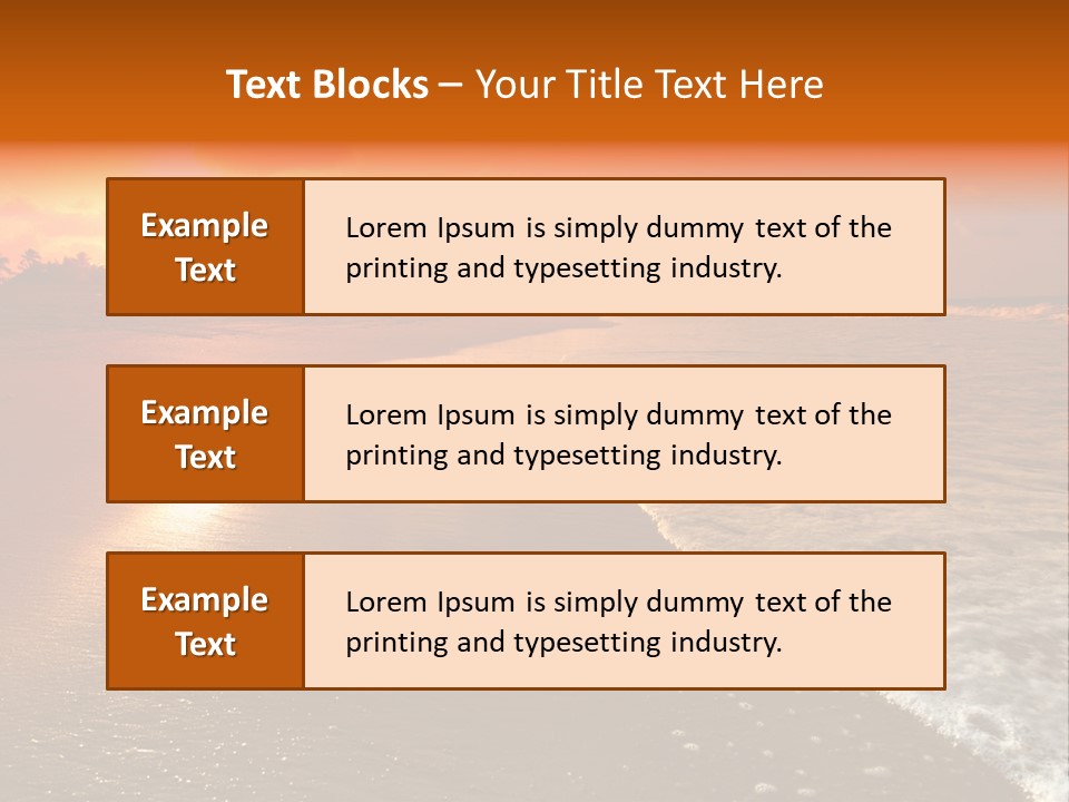 Dusk Travel Lagoon PowerPoint Template