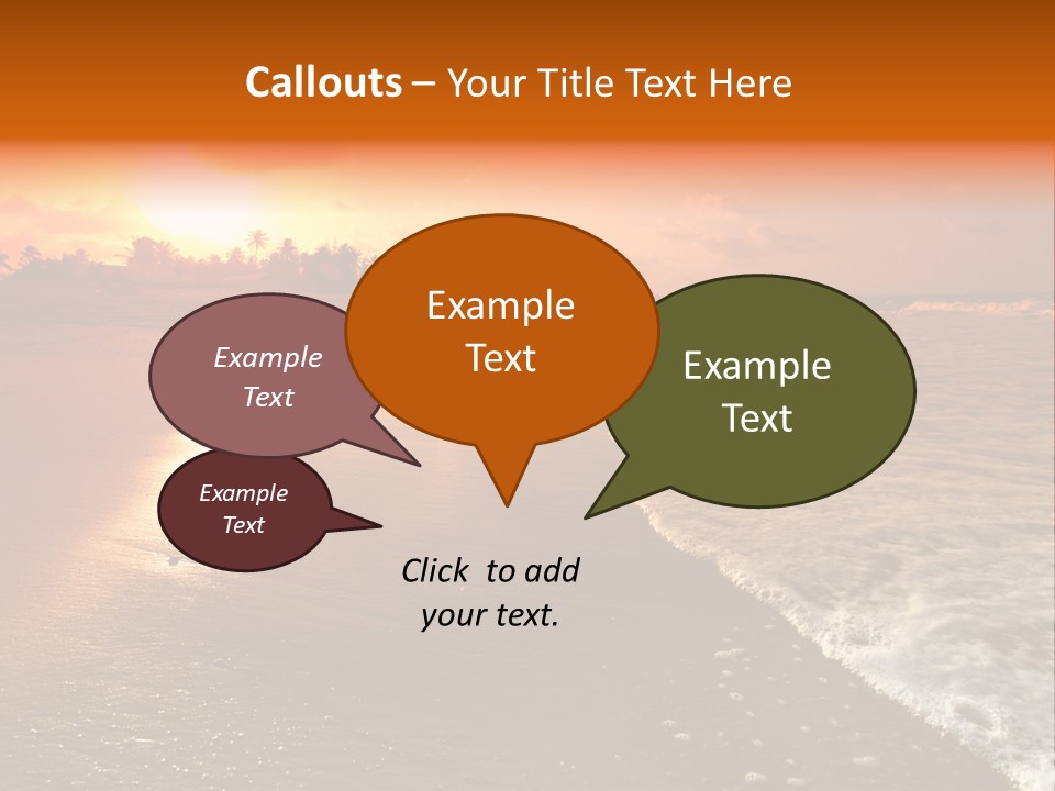 Dusk Travel Lagoon PowerPoint Template