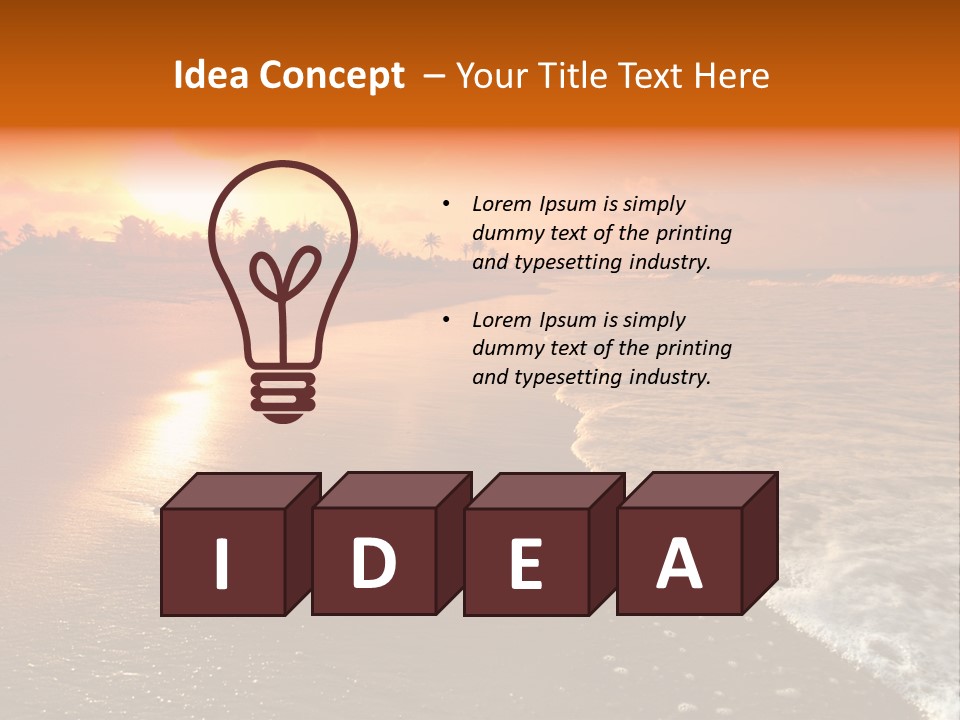 Dusk Travel Lagoon PowerPoint Template