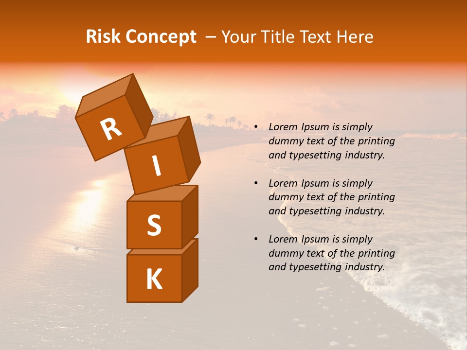 Dusk Travel Lagoon PowerPoint Template