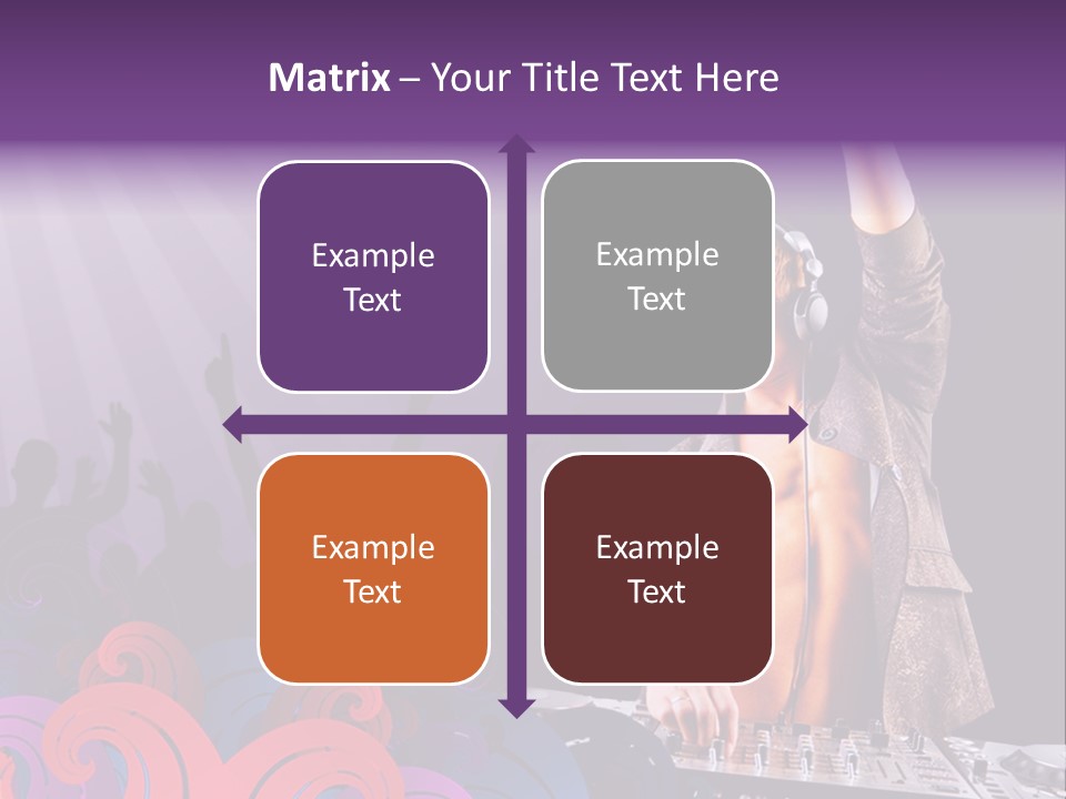 Play Boy Headphone PowerPoint Template