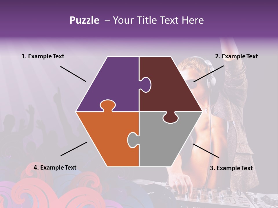 Play Boy Headphone PowerPoint Template