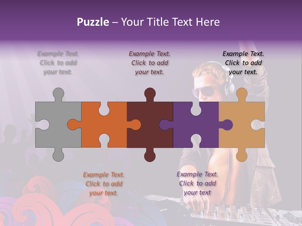 Play Boy Headphone PowerPoint Template