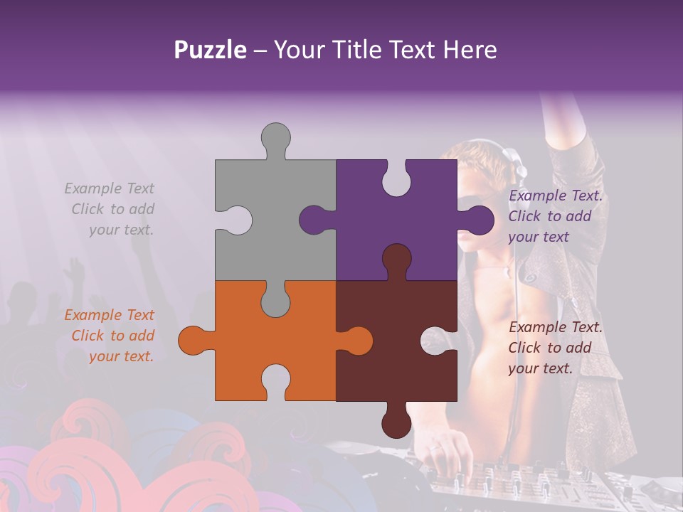 Play Boy Headphone PowerPoint Template