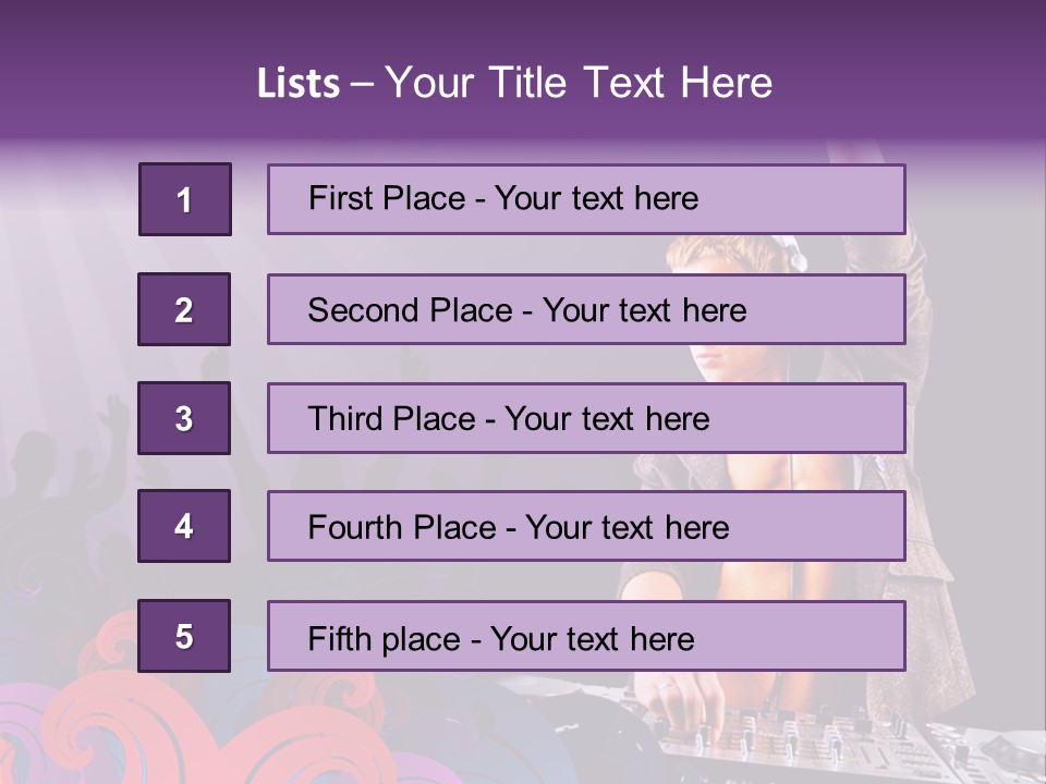 Play Boy Headphone PowerPoint Template