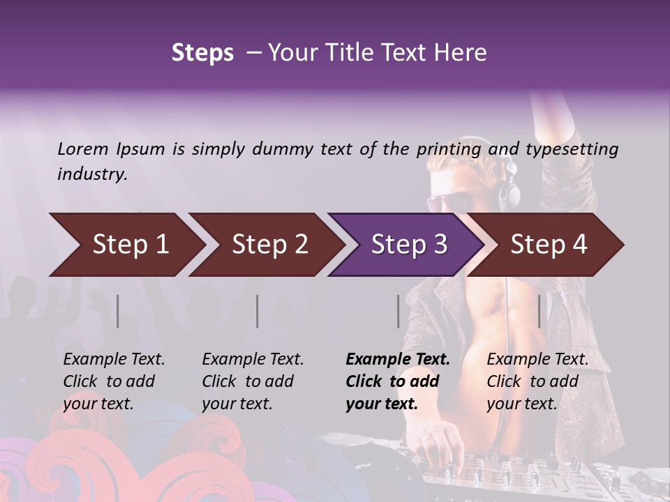 Play Boy Headphone PowerPoint Template