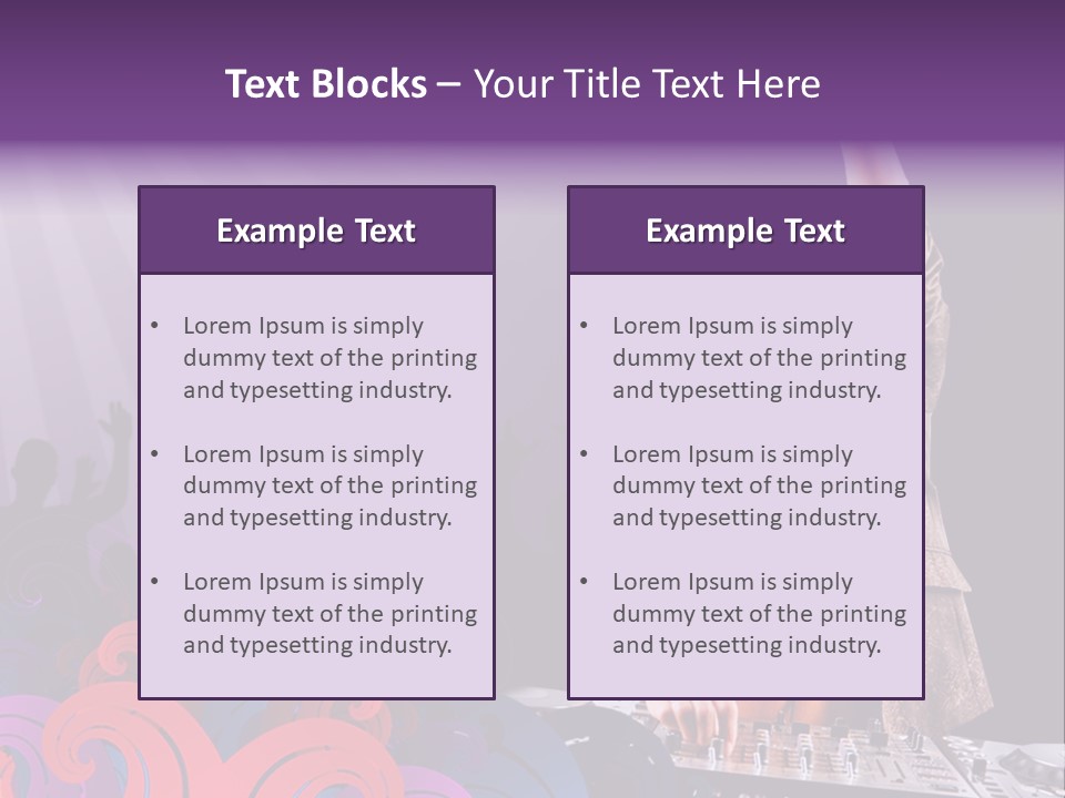 Play Boy Headphone PowerPoint Template