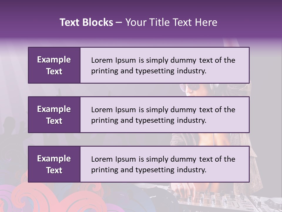 Play Boy Headphone PowerPoint Template